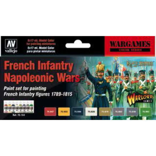 Vallejo, French Infantry Napoleonic Wars Paint Set - 17ml Bottle (8/Set)