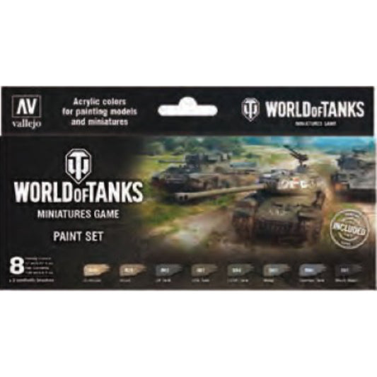 Vallejo, World of Tanks Paint Set - 17ml Bottle (8/Set)