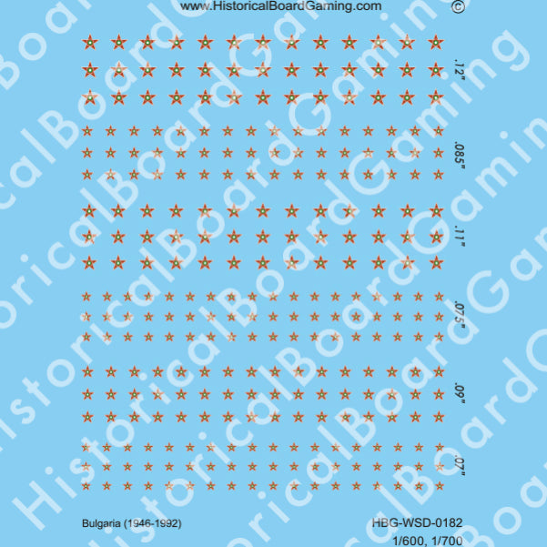 Decal Sheet, Bulgaria (1946-92)