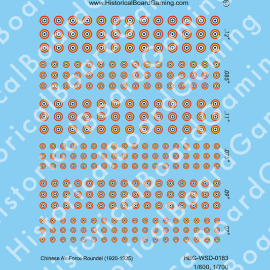 Decal Sheet, Chinese Air Force Roundel (1920-25)