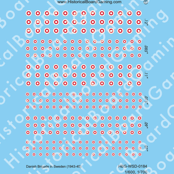 Decal Sheet, Danish Brigade in Sweden (1943-45)