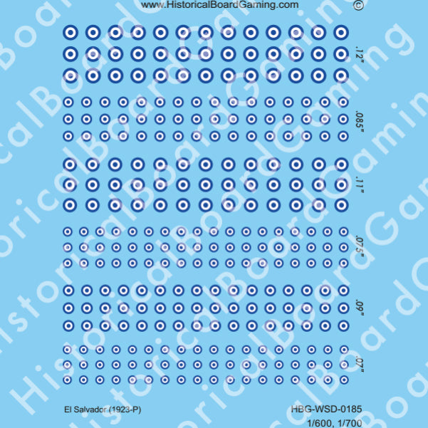 Decal Sheet, El Salvador (1923-P)