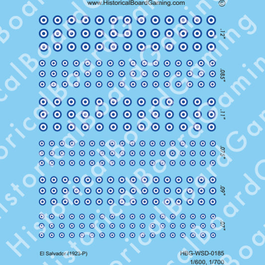 Decal Sheet, El Salvador (1923-P)