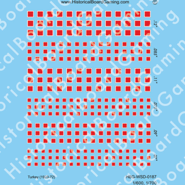 Decal Sheet, Turkey (1923-72)