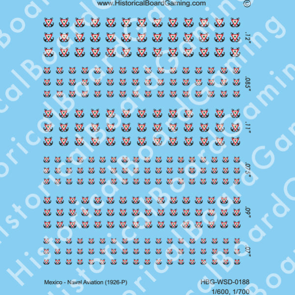 Decal Sheet, Mexico Naval Aviation (1926-P)