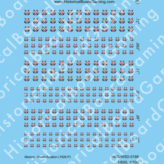 Decal Sheet, Mexico Naval Aviation (1926-P)