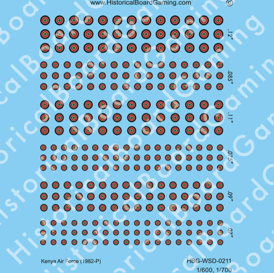 Decal Sheet, Kenya Air Force (1982-P)