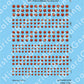 Decal Sheet, Morocco (1961-P)