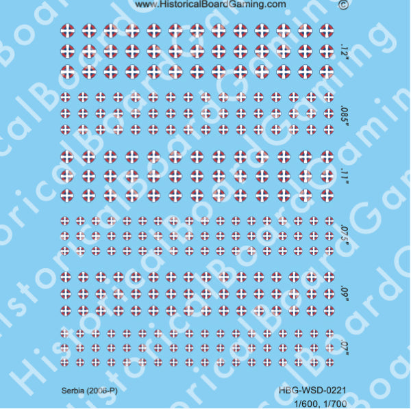 Decal Sheet, Serbia (2006-P)