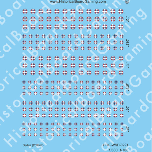 Decal Sheet, Serbia (2006-P)