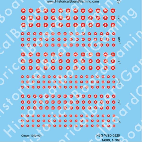 Decal Sheet, Oman (1959-90)