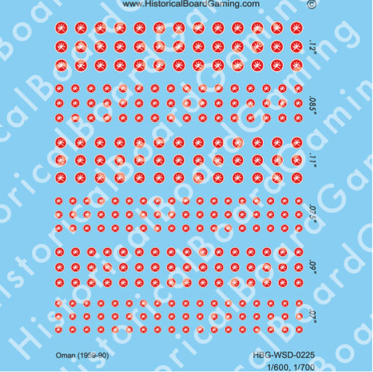 Decal Sheet, Oman (1959-90)