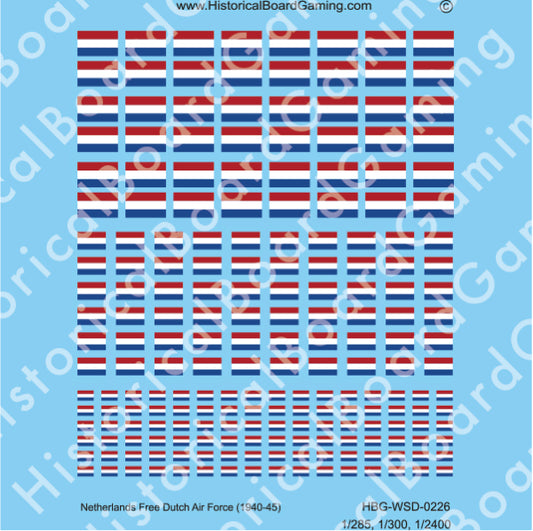 Decal Sheet, Netherlands Free Dutch Air Force (1940-45)