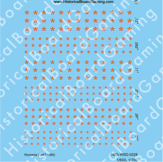 Decal Sheet, Romania (1947-85)
