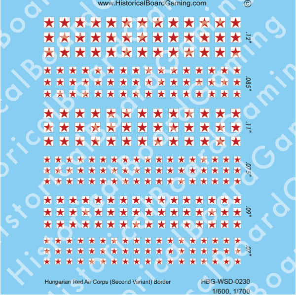 Decal Sheet, Hungarian Red Air Corps (second variant) (1919)
