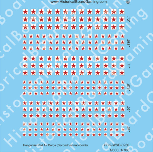 Decal Sheet, Hungarian Red Air Corps (second variant) (1919)