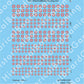 Decal Sheet, Paraguay (1920-P)