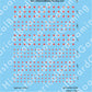 Decal Sheet, Tajikistan (2006-P)
