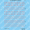 Decal Sheet, Tajikistan (2006-P)