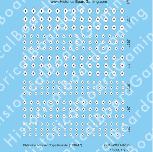 Decal Sheet, Philippines Army Air Force Roundel (1936-47)