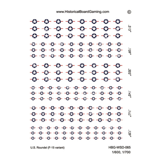 Decal Sheet, U.S. (F-15 Variant)