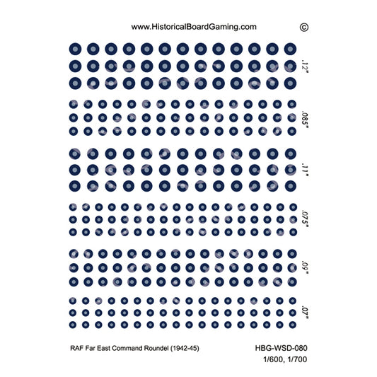 Decal Sheet, Far East Command Roundel (1942-1945)