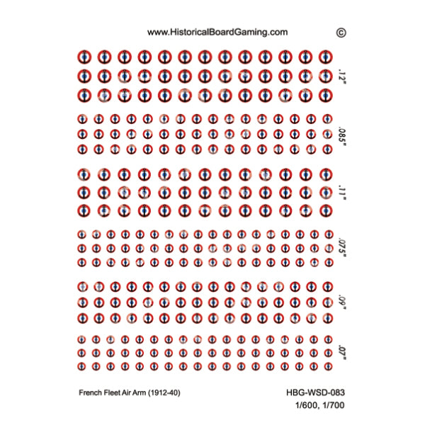 Decal Sheet, Free Fleet Air Arm (1912-1940)