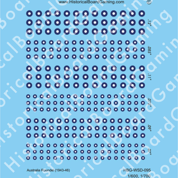 Decal Sheet, Australia Roundel (1943-1946)