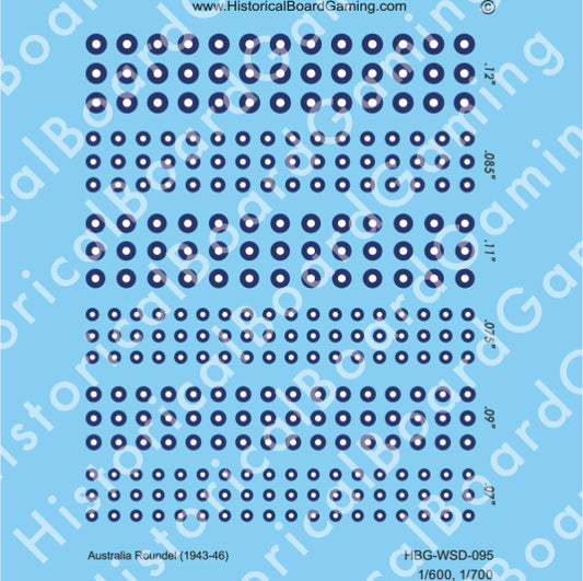 Decal Sheet, Australia Roundel (1943-1946)