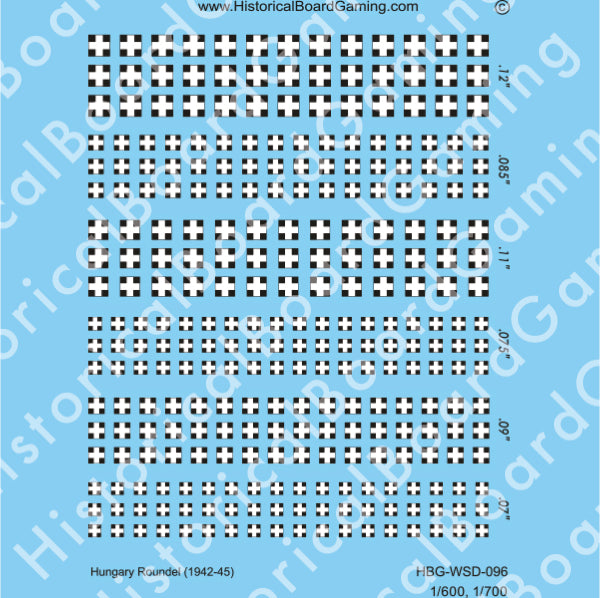 Decal Sheet, Hungary Roundel (1942-1945)