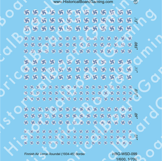 Decal Sheet, Finnish Air Force Roundel (1934-1945)