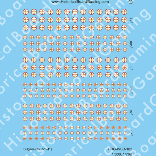 Decal Sheet, Bulgaria (1937-1941)