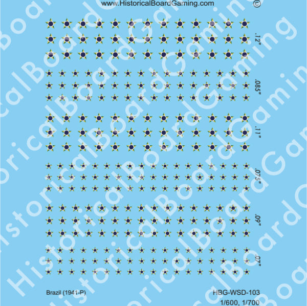 Decal Sheet, Brazil (1941-P)