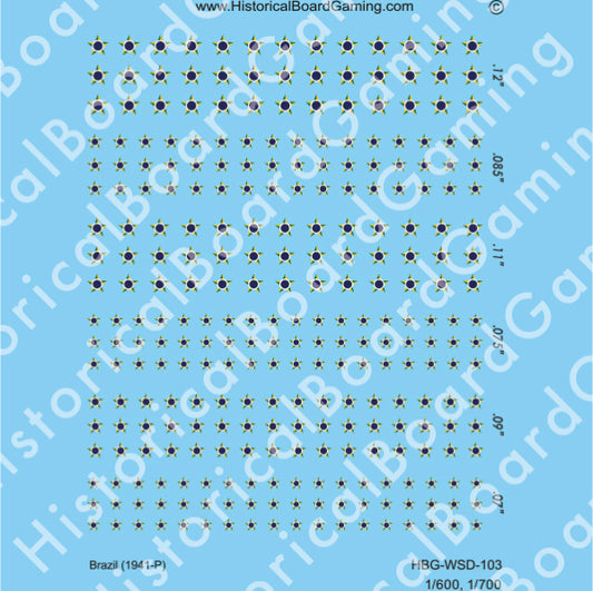 Decal Sheet, Brazil (1941-P)