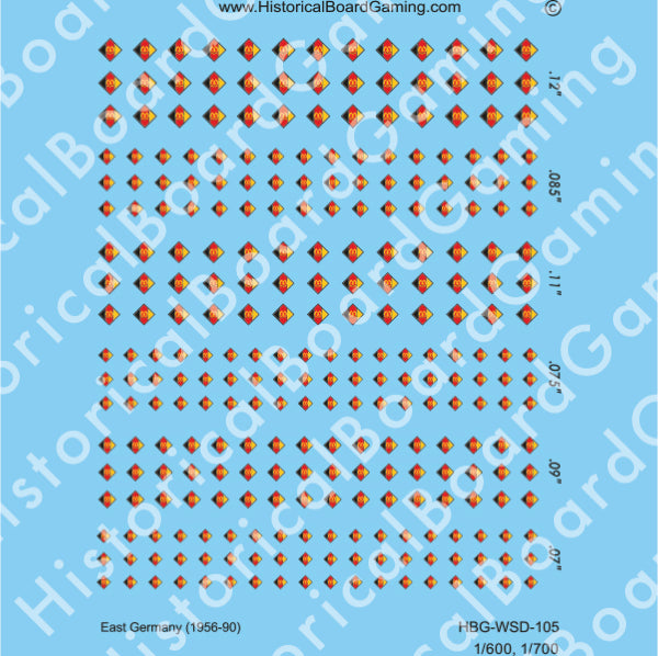 Decal Sheet, East Germany (1956-90)