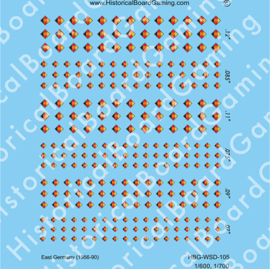 Decal Sheet, East Germany (1956-90)