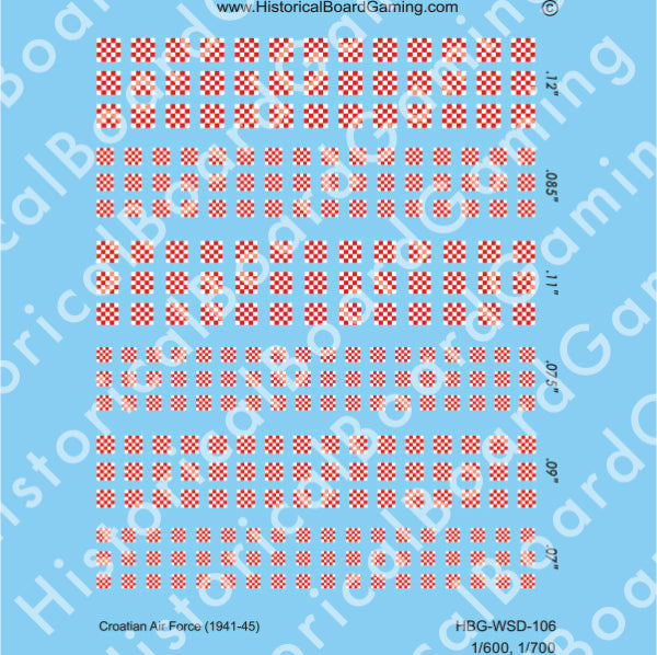 Decal Sheet, Croatian Air Force (1941-45)