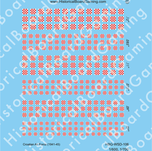 Decal Sheet, Croatian Air Force (1941-45)