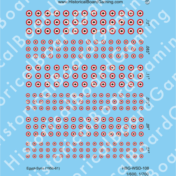 Decal Sheet, Egypt-Syria (1956-61)