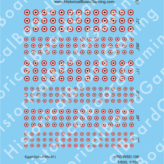 Decal Sheet, Egypt-Syria (1956-61)