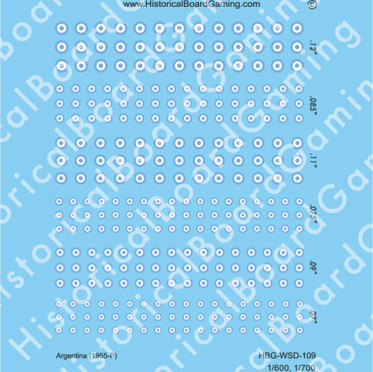 Decal Sheet, Argentina (1955-P)
