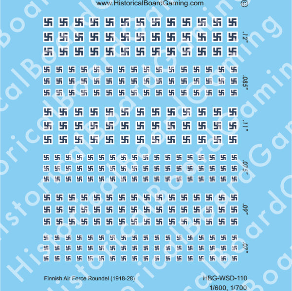 Decal Sheet, Finnish Air Force Roundel (1918-28)