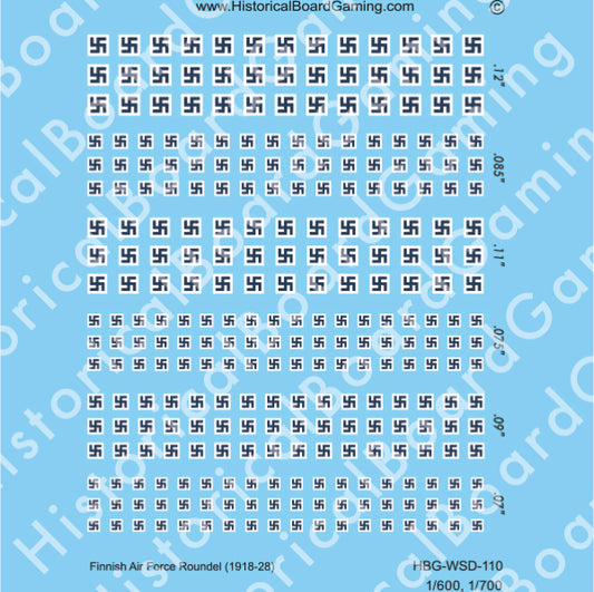 Decal Sheet, Finnish Air Force Roundel (1918-28)