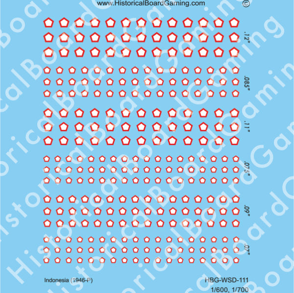 Decal Sheet, Indonesia (1946-P)