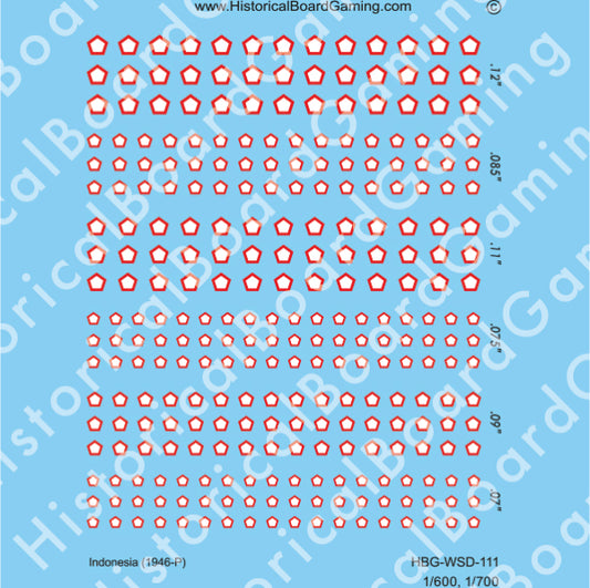 Decal Sheet, Indonesia (1946-P)