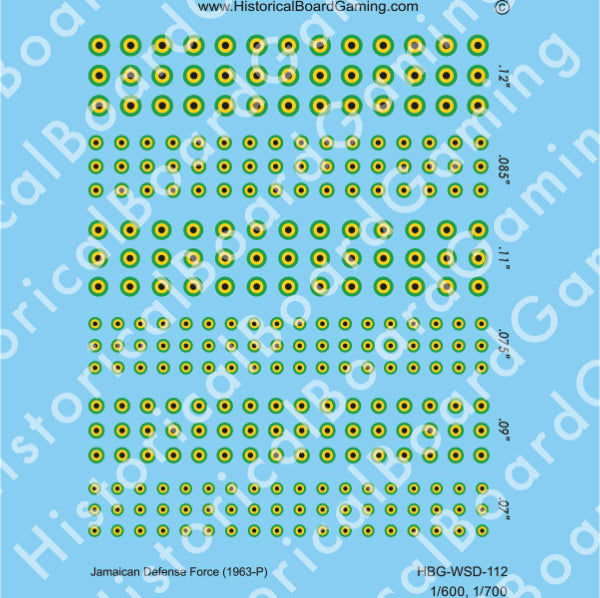 Decal Sheet, Jamaican Defense Force (1963-P)