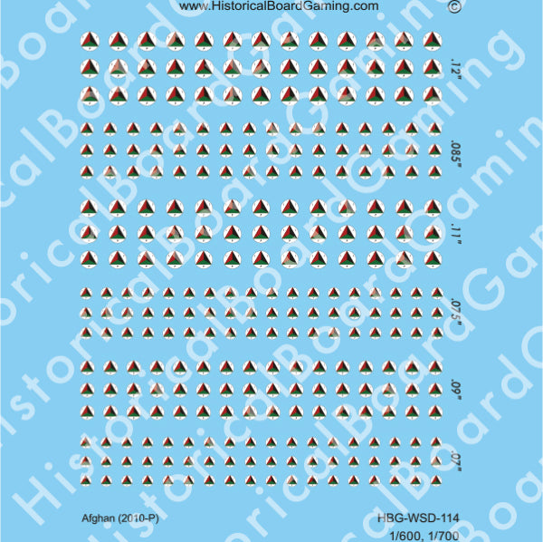 Decal Sheet, Afghan (1910-P)