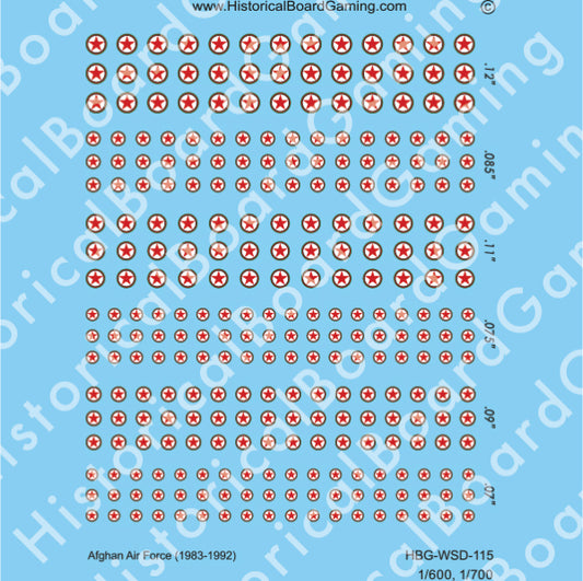 Decal Sheet, Afghan Air Force (1983-92)