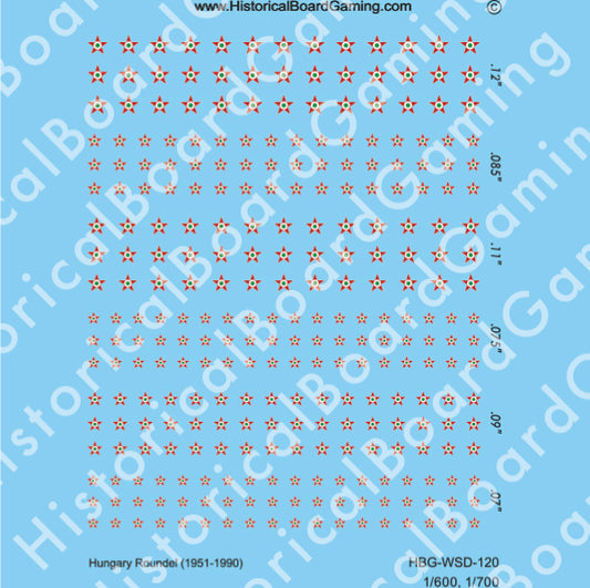 Decal Sheet, Hungary Roundel (1951-90)