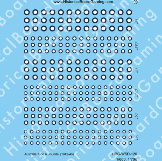Decal Sheet, Australia Type A Roundel (1942-46)